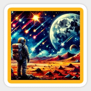 MARS AND THE STARS 8 Sticker